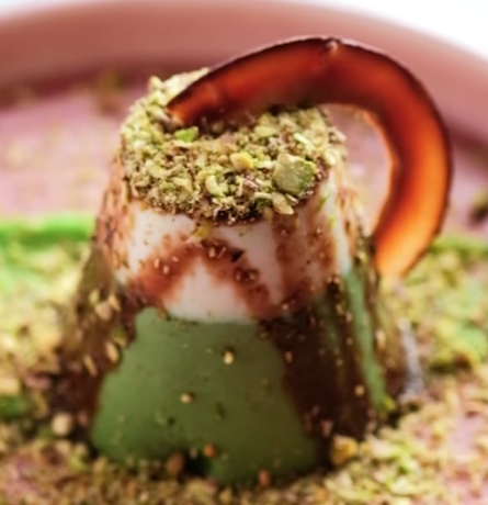 Pistachio & Coconut Panna Cotta